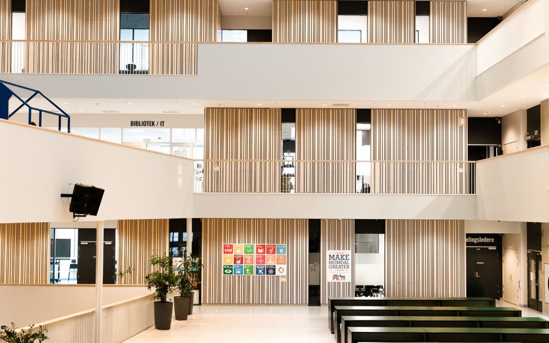 Heimdal skole – spilepanel levert av Otretek.