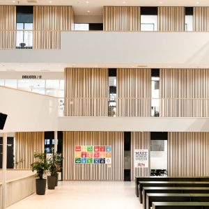 Heimdal skole – spilepanel levert av Otretek.