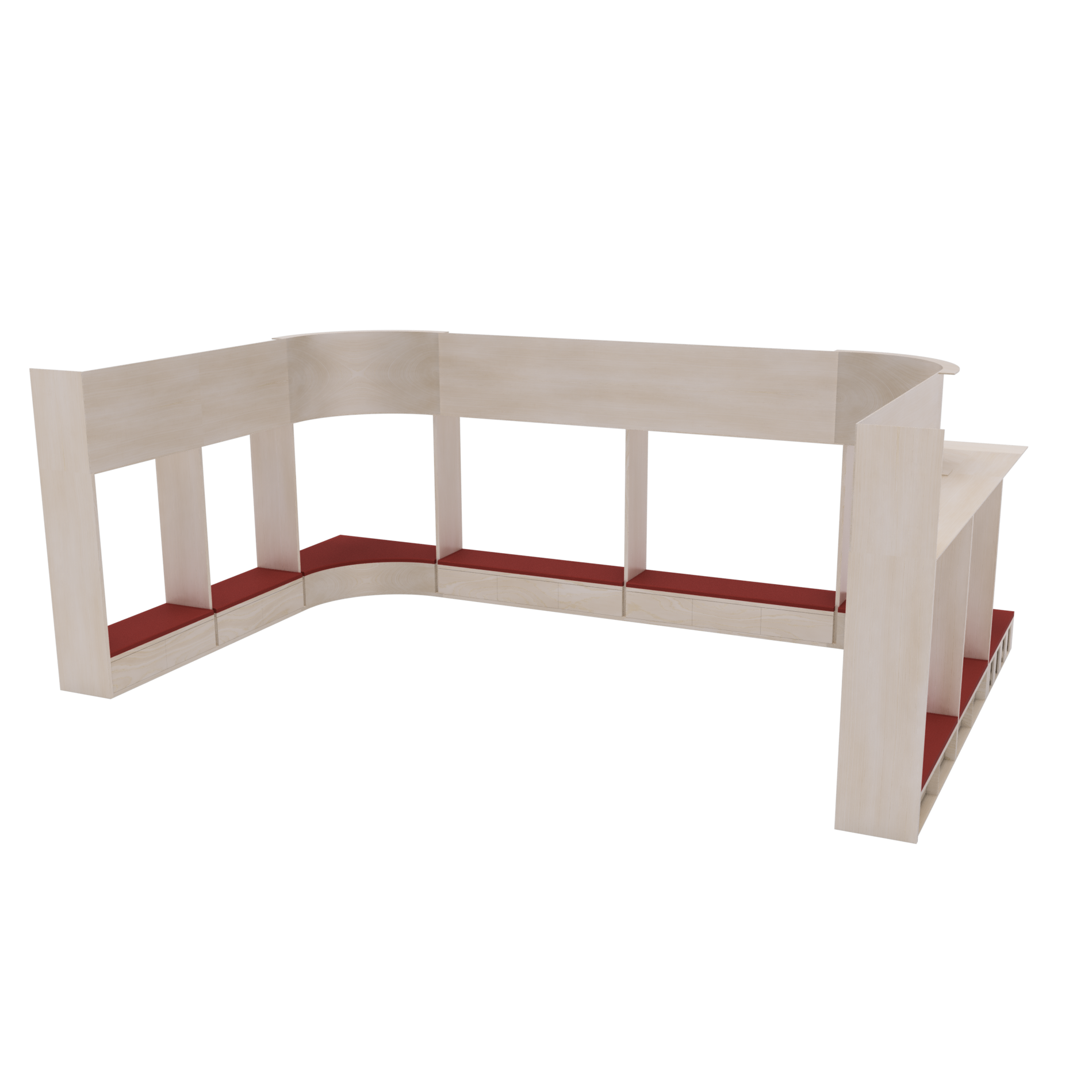 Spilepanel i MDF med askefiner, ubehandlet - lys beige fiberplate